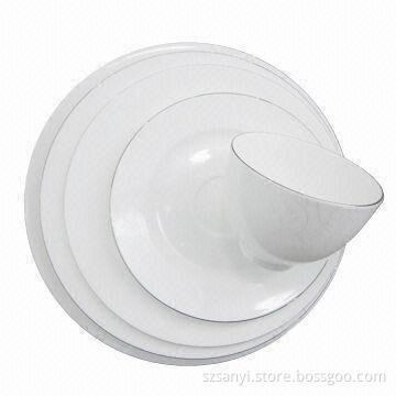 Bone China Dinnerware, Various Shapes and Designs are Available